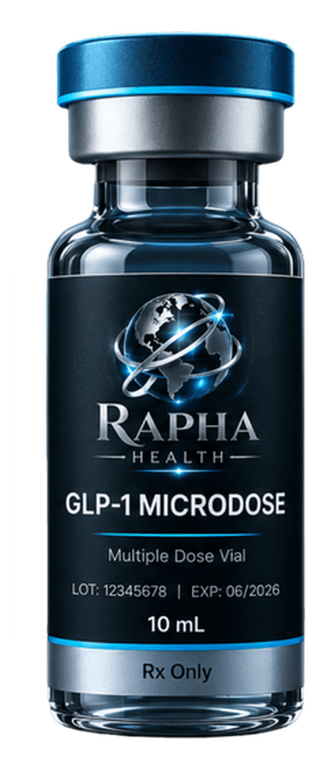 Rapha Health GLP-1 Microdose protocol — clinical still life